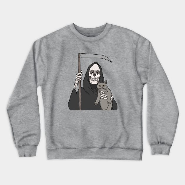 Grim Reaper Crewneck Sweatshirt by tiina menzel